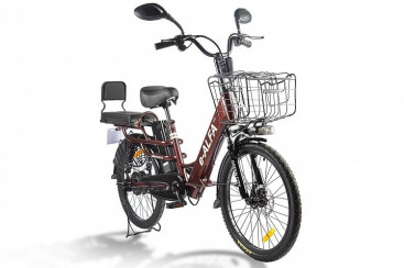Электровелосипед GREEN CITY e-ALFA LUX (коричневый)