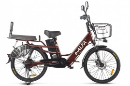 Электровелосипед GREEN CITY e-ALFA LUX (коричневый)