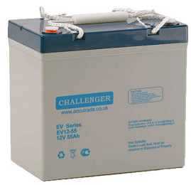 Тяговый аккумулятор CHALLENGER EV12-55 (12В, 55Ач, AGM)