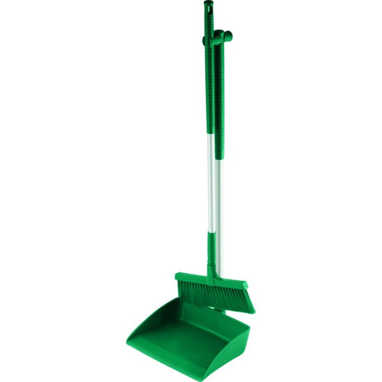 Набор совок с щеткой Schavon (250x300х1000 мм, зеленый)