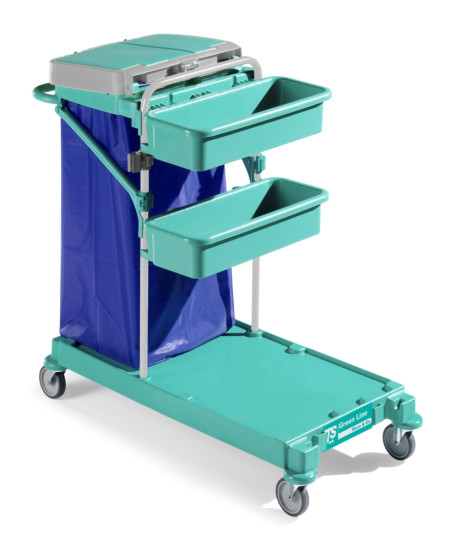 Тележка TTS Green Line 470 (2 корзины, держ. мешка 120 л)