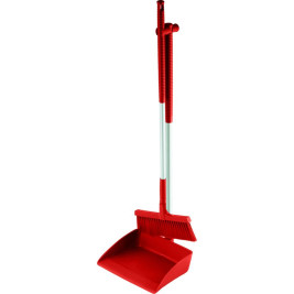Набор совок с щеткой Schavon (250x300х1000 мм, красный)