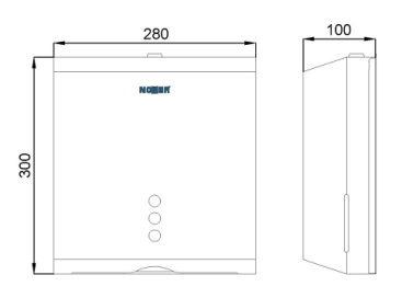 Диспенсер для полотенец Nofer industrial evo (нерж., белый)