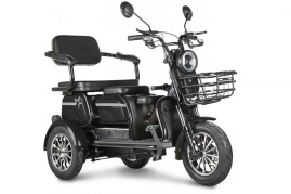 Трицикл электрический Rutrike Пилот (черный)