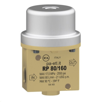 Клапан пневматический PA RP80/160 (160бар, 80л/мин, 1/2"г-1/2"г)