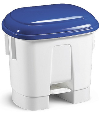 Ведро TTS Derby (для мусора, 30 л, с педалью, крышка синяя)