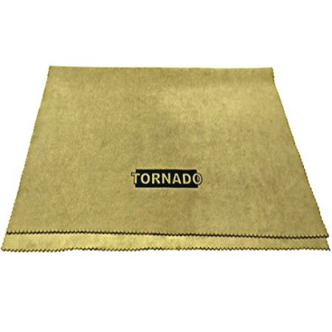 Искусственная замша Tornado Grey Gold (40х50см, для хрома и стекла)