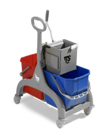 Тележка TTS Nick (2х15л, отжим O-KEY, серый)