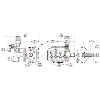 Насос высокого давления Comet LW-K 3525S (13.4/190)