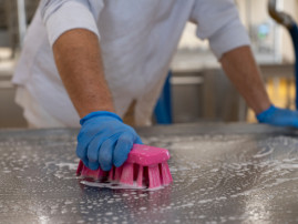 Щетка ручная UST Vikan (176мм, жесткий, розовый)