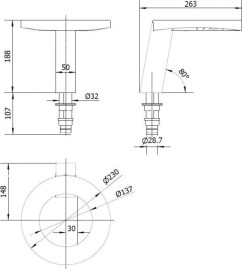 Сушилка для рук Nofer  CONCEPT3 (3 в 1, смеситель, дозатор мыла, черный)