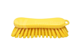 Щетка-скраб ручная FBK (210х70мм, средн.жесткость, желтый)