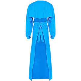 Фартук с рукавами Reiko aproLin eco (синий, Дл-155см, 150мкр.)