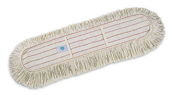 Моп с карманами TTS (100х13см, хлопок, для сухой уборки, белый)