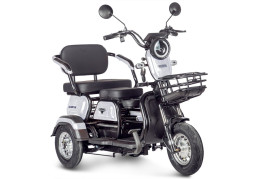  Трицикл электрический Rutrike Gelbert Caf 48V/60V 600Вт (белый)