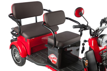 Трицикл электрический Rutrike Gelbert Kappa (48/60V, 650W, красный) (0000268-3044)