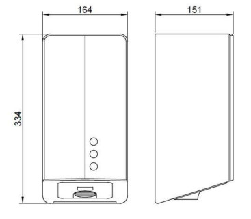 Сушилка для рук Nofer FUGAEVO (автомат, белый)