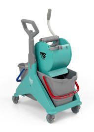 Тележка TTS NICKITA (2х15л, отжим DRY, зеленый)