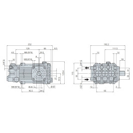 Насос высокого давления Annovi Reverberi RK 18.20 N DX