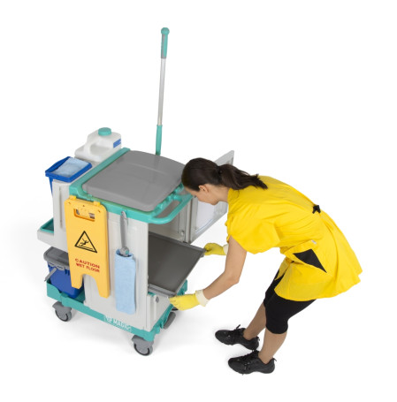 Тележка TTS Magic System 630V (20л, выдв. ящик, сист. дозации, держ. мешка 90л)