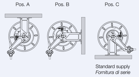Барабан высокого давления FAICOM VL 3820 ST (400бар, 20м, окраш)