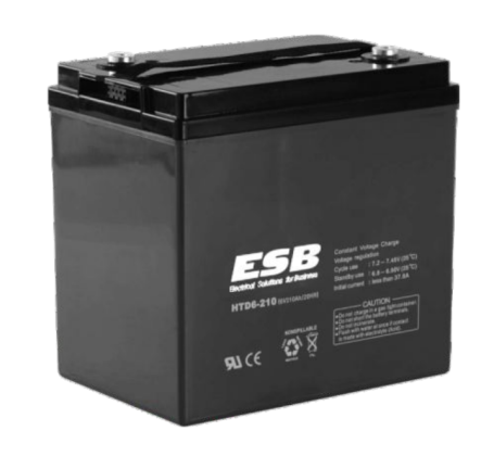 Тяговый аккумулятор ESB HTL6-210 (210Ач, 6В, Gel)