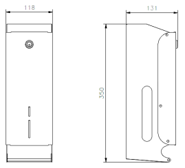 Диспенсер для туалетной бумаги Nofer (нерж., для 3х рулонов, белый)