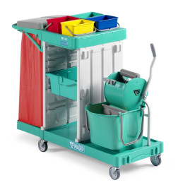 Тележка TTS Magic Line 340B (28л, 4х4л, отжим Dry, держ. мешка 120л)