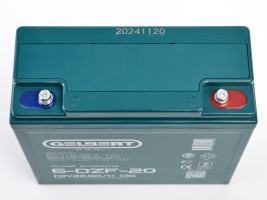 Тяговый аккумулятор Gelbert 6-DZF-20 (12В, 22,5Ач, AGM)