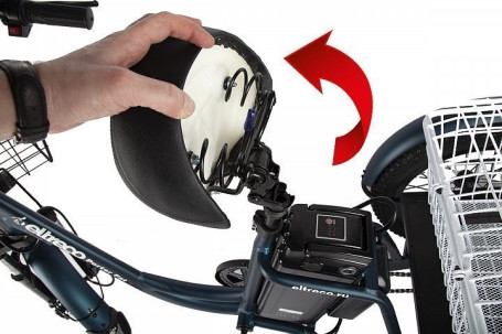 Трицикл электрический Eltreco Porter Fat 500 UP! (темно-синий)