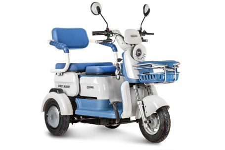 Трицикл электрический Rutrike Gelbert Mercury (48/60V, 650W, синий) (0000265-3048)