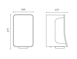 Сушилка для рук Nofer FUSION (автомат, алюминий)