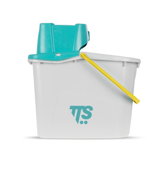 Ведро TTS NI JUNIOR (14л, отжим зеленый, ручка желтый)