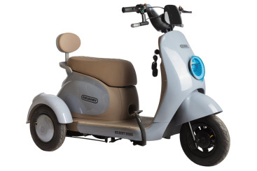 Трицикл электрический Rutrike Gelbert Ogma (48/60V, 650W, серо-голубой)