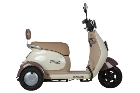 Трицикл электрический Rutrike Gelbert Ogma (48/60V, 650W, серо-голубой) (0000252-3051)