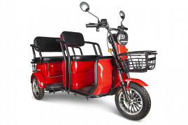 Трицикл электрический Rutrike Экипаж (красный)