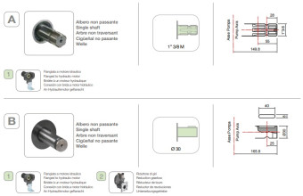 Мембранный насос Comet BP130 D (20 бар, 124 л/мин, ВОМ 1"3/8)