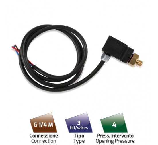 Датчик давления (1/4&quot;ш, д.о. 40бар) MTM