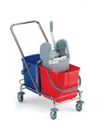 Тележка TTS Sam (2х25 л, отжим Тес без бамперов)