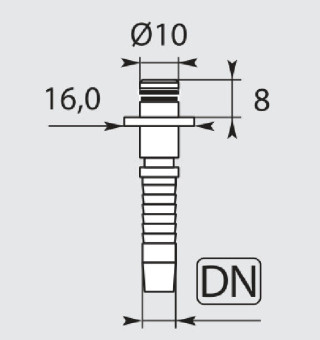Фитинг высокого давления DKF-W (DN06, Karcher d10, лат) R+M