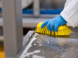 Щетка ручная XL Vikan (230мм, супер жесткий, желтый)