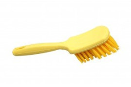 Щетка ручная с обрезиненной ручкой FBK (275х75мм, ворс ср. жесткости, желтый)