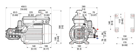 Мойка высокого давления Comet MTP LW-K 13/170 TS VA