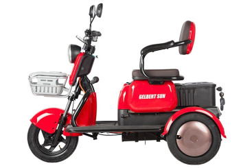 Трицикл электрический Rutrike Gelbert Sun (48/60V, 650W, зелено-белый)