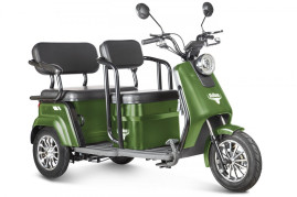 Трицикл электрический Rutrike Топик (зеленый)