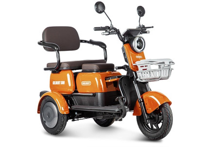 Трицикл электрический Rutrike Gelbert Sun (48/60V, 650W, оранжевый) (0000271-3058)