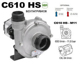 Насос центробежный Comet  C610HS-M11 (11.8 бар, 655 л/мин, нерж, с гидромотором)