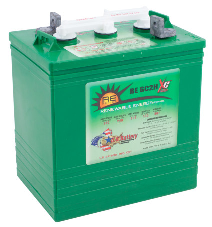 Тяговый аккумулятор U.S. Battery US RE GC2H XC2 (6В, 194Ач, кислота) (US RE GC2H XC2)