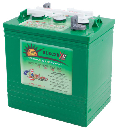 Тяговый аккумулятор U.S. Battery US RE GC2H XC2 (6В, 194Ач, кислота) (US RE GC2H XC2)