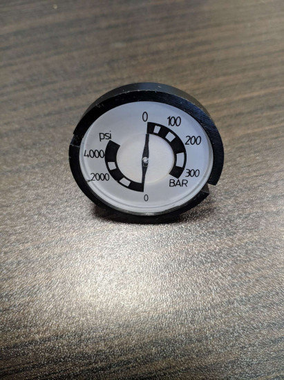 Манометр Portotecnica MNMN37537 (300бар, 1/8&quot;внеш, вход сзади, пласт)